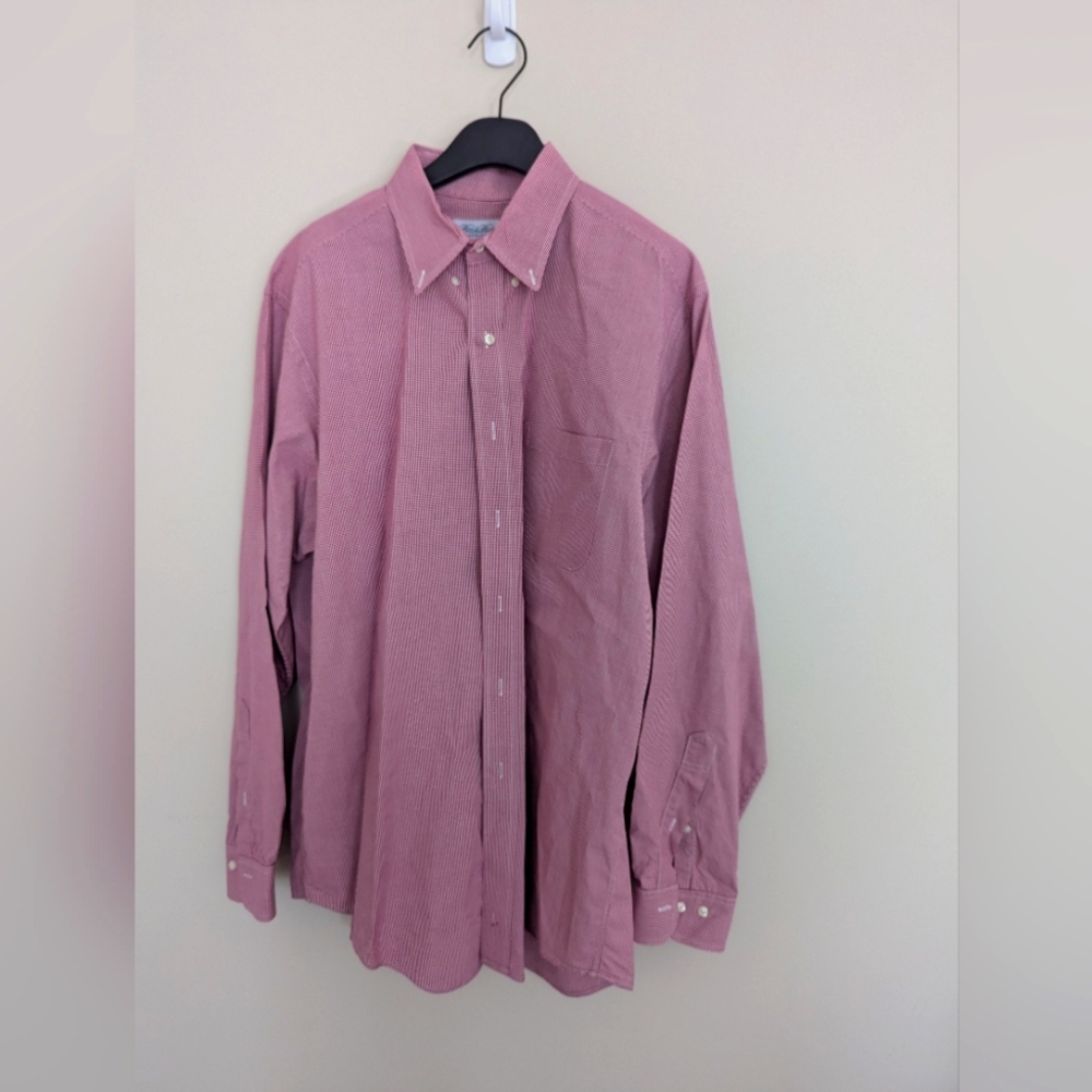 Brooks Brother Long Sleeve button down Mens dress shirt sz 16 34/35
